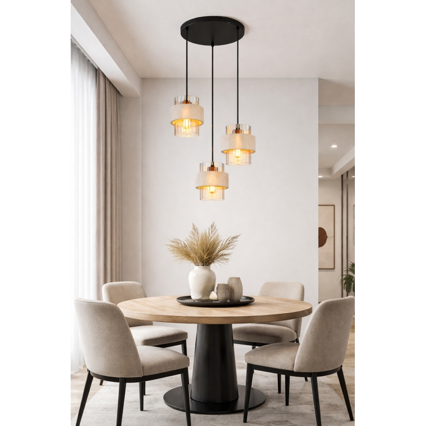 Globo - Závesný luster na lanku 3xE27/40W/230V
