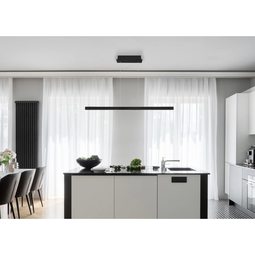 Globo - LED stmievateľný dotykový luster na lanku LED/43W/230V 4000K čierna