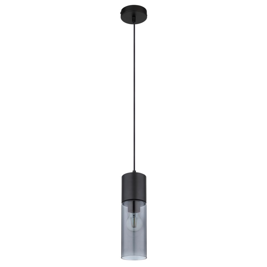 Globo - Luster na lanku 1xE27/25W/230V pr. 10,5 cm čierna