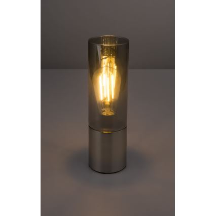 Globo - Dotyková stolná lampa 1xE27/25W/230V pr. 9 cm matný chróm