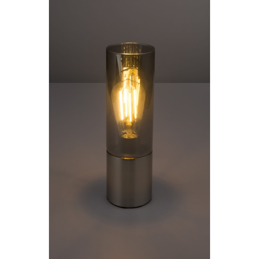 Globo - Dotyková stolná lampa 1xE27/25W/230V pr. 9 cm matný chróm