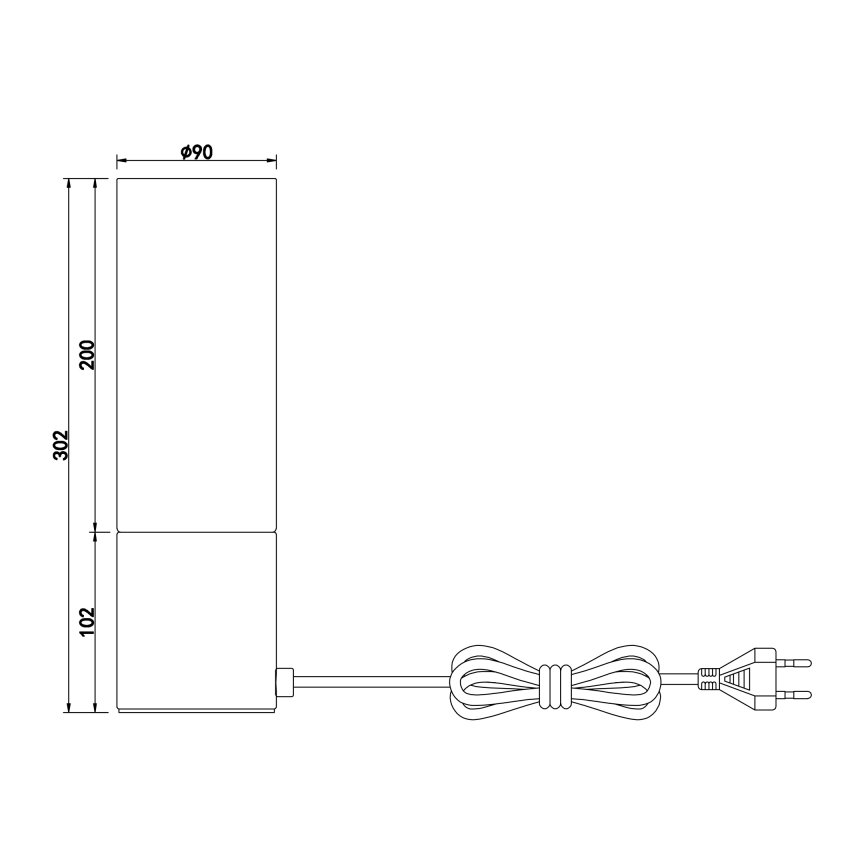 Globo - Dotyková stolná lampa 1xE27/25W/230V pr. 9 cm matný chróm