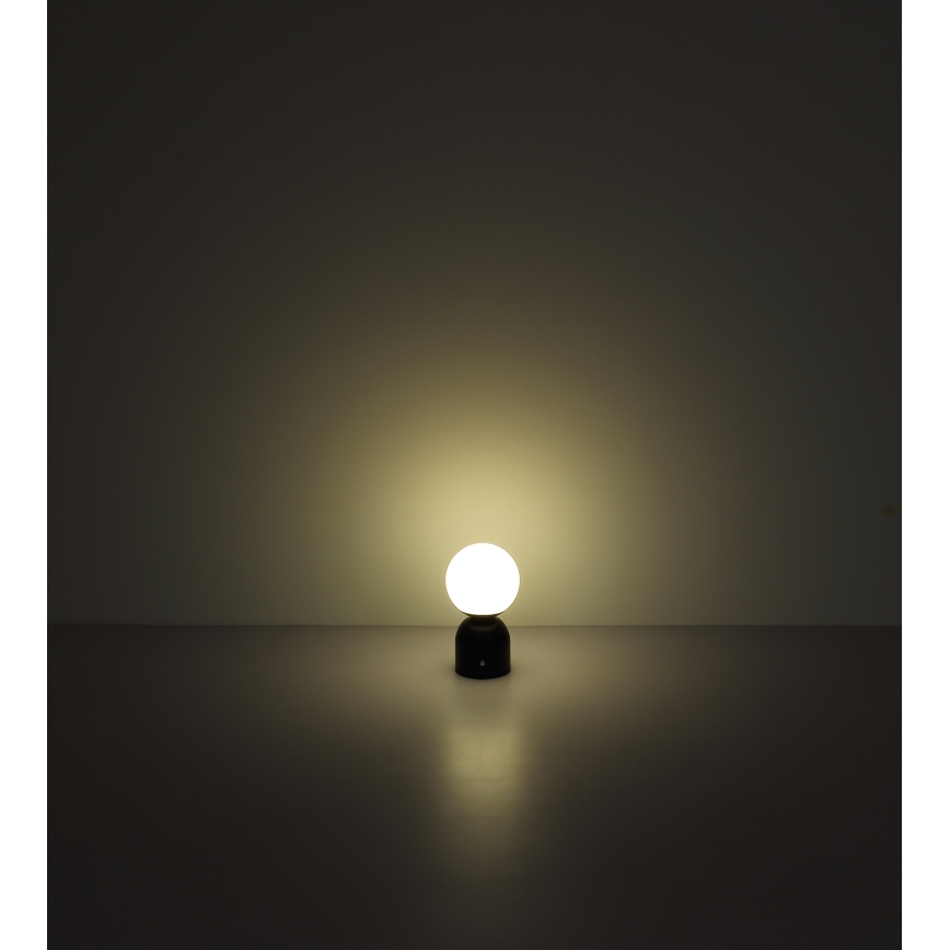 Globo - LED Stmievateľná dotyková stolná lampa LED/2,5W/3,7V 2700K/4000K/6500K 1800 mAh USB matný chróm
