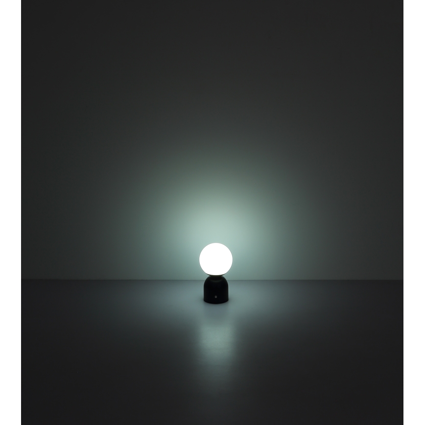 Globo - LED Stmievateľná dotyková stolná lampa LED/2,5W/3,7V 2700K/4000K/6500K 1800 mAh USB matný chróm