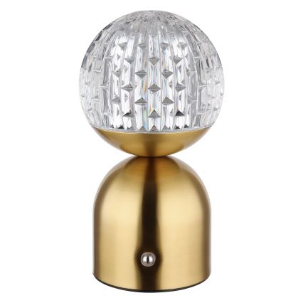 Globo - LED Stmievateľná dotyková stolná lampa LED/2,5W/3,7V 2700/4000/6500K 1800 mAh USB mosadz