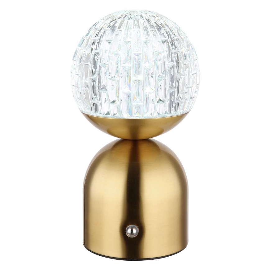 Globo - LED Stmievateľná dotyková stolná lampa LED/2,5W/3,7V 2700/4000/6500K 1800 mAh USB mosadz