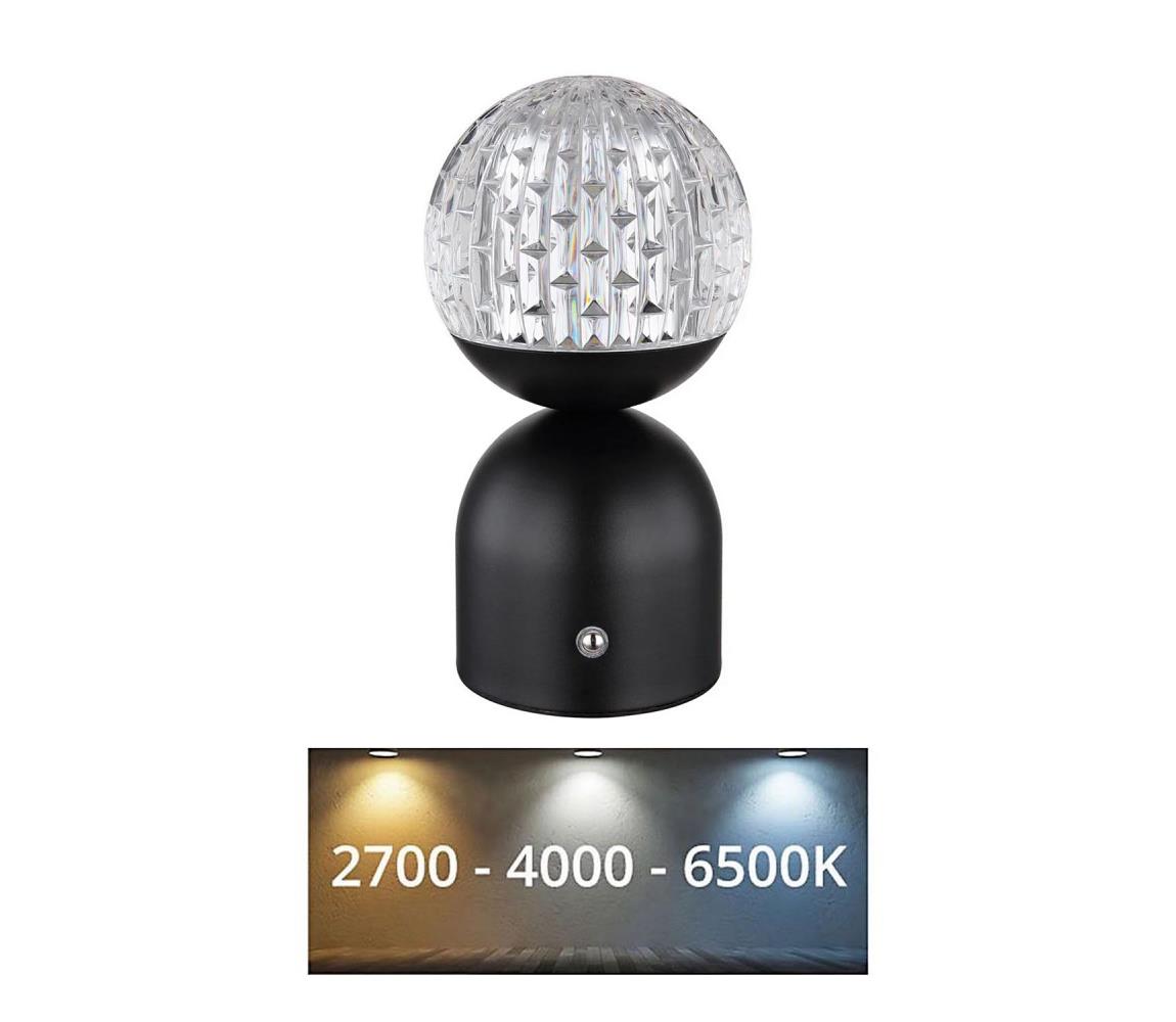Globo Globo 21007S - LED Stmievateľná dotyková stolná lampa JULSY LED/2,5W/3,7V čierna 