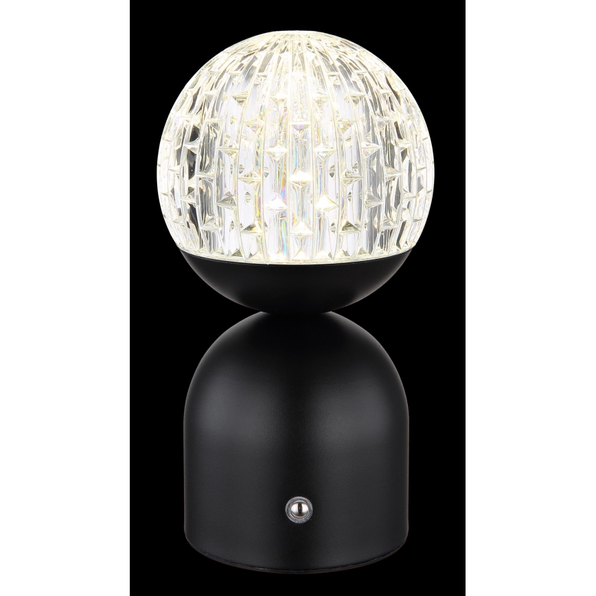 Globo - LED Stmievateľná dotyková stolná lampa LED/2,5W/3,7V 2700/4000/6500K 1800 mAh USB čierna