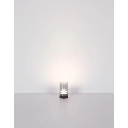 Globo - LED Vonkajšia stmievateľná nabíjacia dotyková stolná lampa LED/2W/3,7V 2700/4000/6500K 1200mAh IP44 šedá