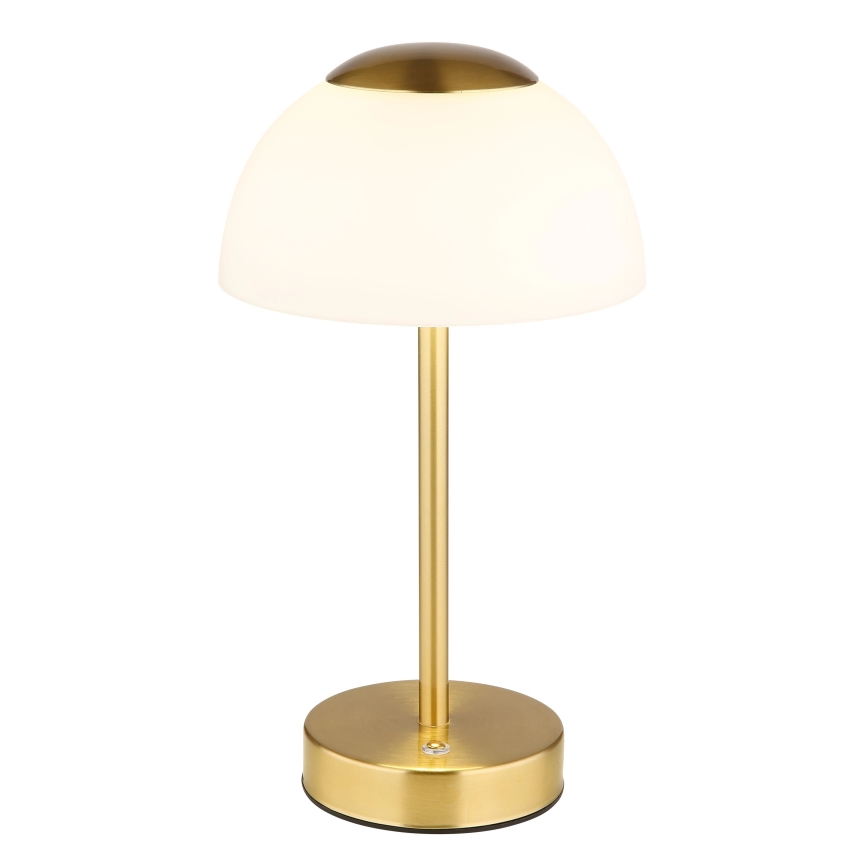 Globo - LED Stmievateľná nabíjacia stolná lampa LED/2,5W/5V 1800mAh 2700K/4000K/6500K mosadz
