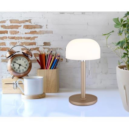 Globo - LED Nabíjacia stolná lampa LED/1,5W/3,7V 3000/4200/6000K 1800mAh hnedá