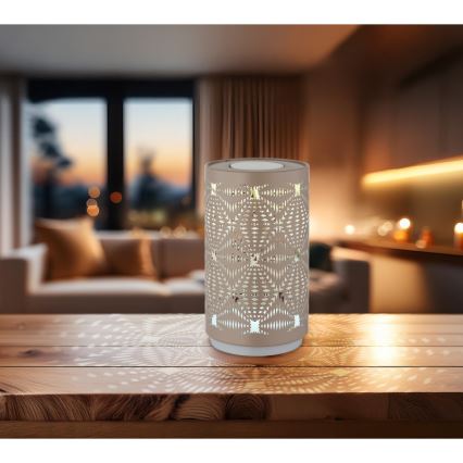 Globo - LED RGB Dotyková nabíjacia stolná lampa LED/1W/5V 500 mAh hnedá