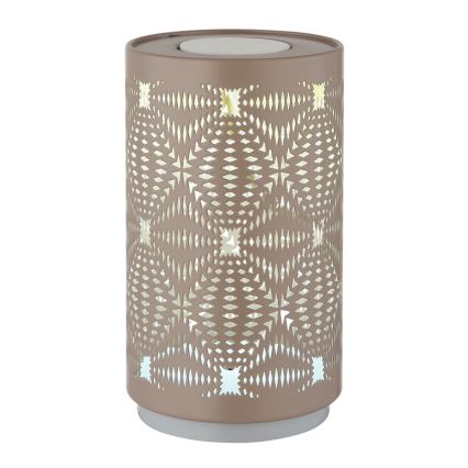 Globo - LED RGB Dotyková nabíjacia stolná lampa LED/1W/5V 500 mAh hnedá
