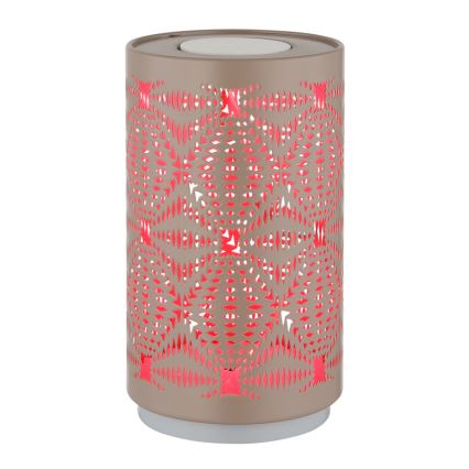 Globo - LED RGB Dotyková nabíjacia stolná lampa LED/1W/5V 500 mAh hnedá
