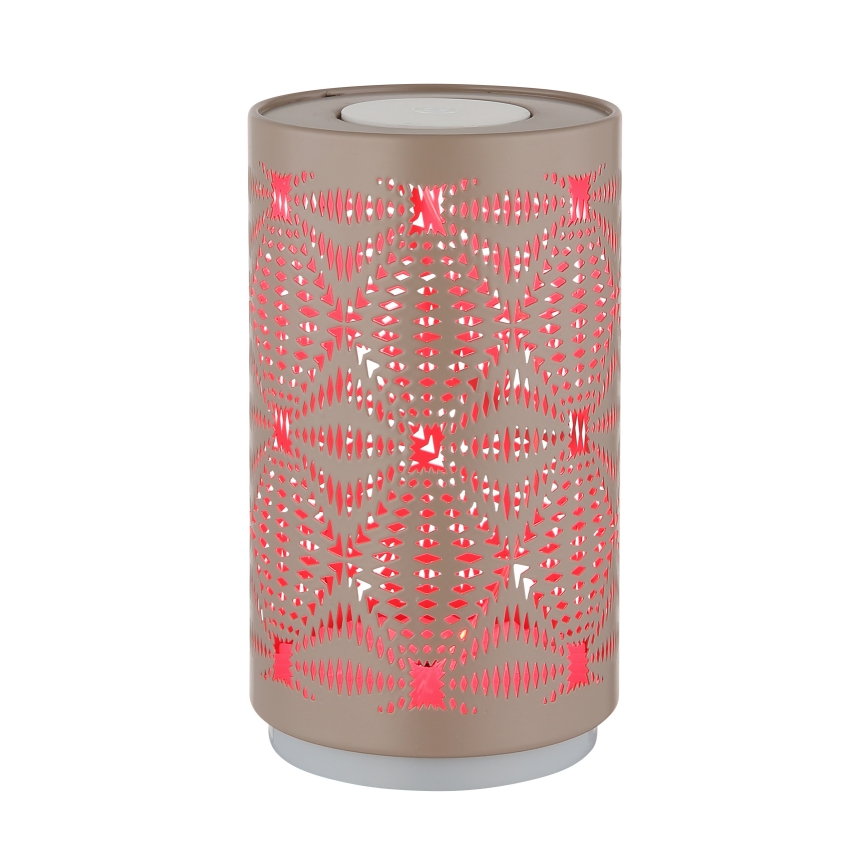 Globo - LED RGB Dotyková nabíjacia stolná lampa LED/1W/5V 500 mAh hnedá