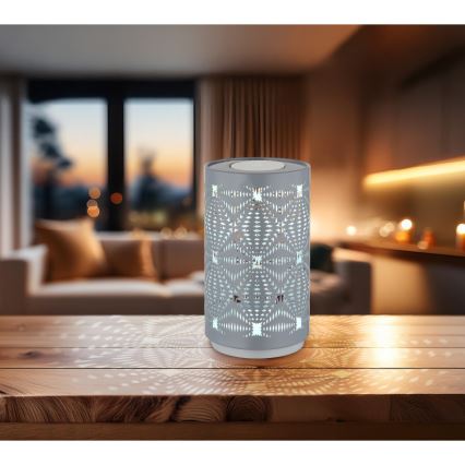 Globo - LED RGB Dotyková nabíjacia stolná lampa LED/1W/5V 500 mAh šedá