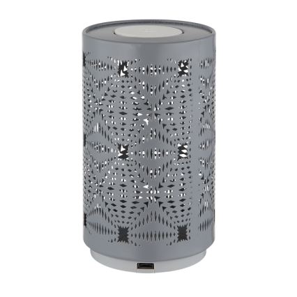 Globo - LED RGB Dotyková nabíjacia stolná lampa LED/1W/5V 500 mAh šedá
