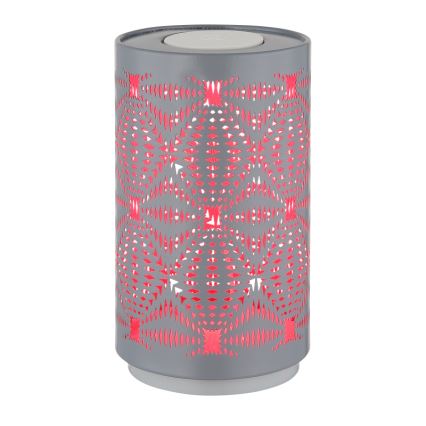 Globo - LED RGB Dotyková nabíjacia stolná lampa LED/1W/5V 500 mAh šedá