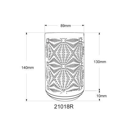 Globo - LED RGB Dotyková nabíjacia stolná lampa LED/1W/5V 500 mAh medená