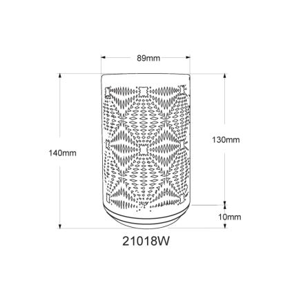 Globo - LED RGB Dotyková nabíjacia stolná lampa LED/1W/5V 500 mAh biela