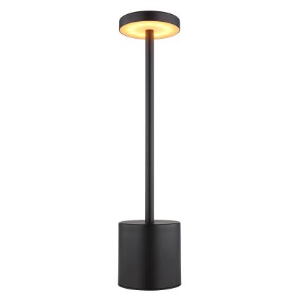Globo - LED Stmievateľná dotyková stolná lampa LED/1,2W/3,7V 2000K/3500K/7000K 1200 mAh USB čierna