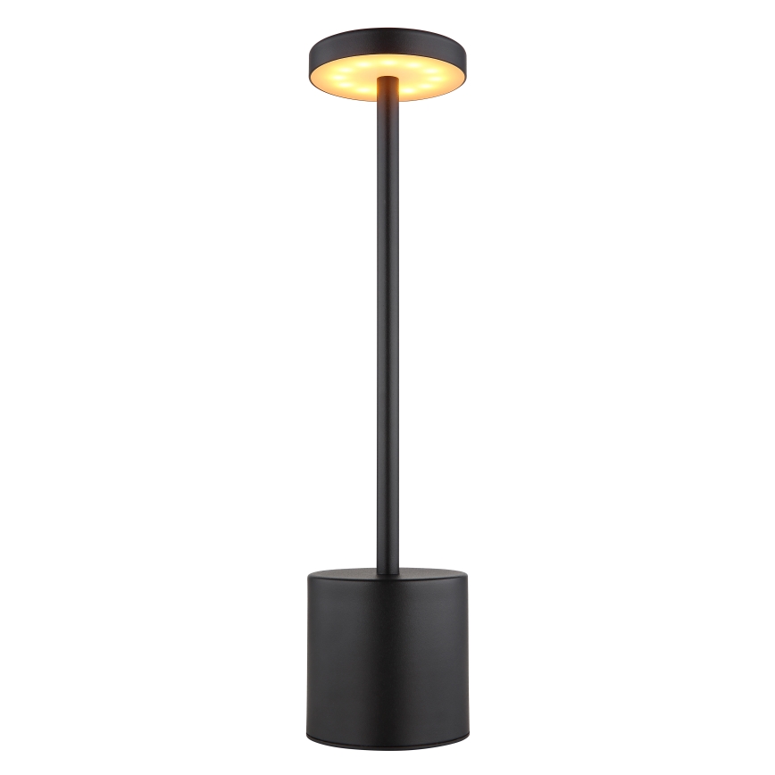 Globo - LED Stmievateľná dotyková stolná lampa LED/1,2W/3,7V 2000K/3500K/7000K 1200 mAh USB čierna