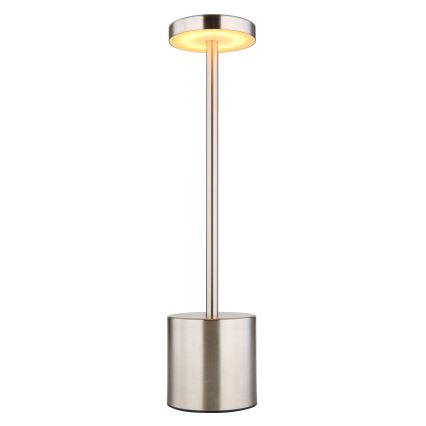 Globo - LED Stmievateľná dotyková stolná lampa LED/1,2W/3,7V 2000K/3500K/7000K 1200 mAh USB matný chróm