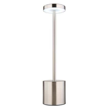 Globo - LED Stmievateľná dotyková stolná lampa LED/1,2W/3,7V 2000K/3500K/7000K 1200 mAh USB matný chróm