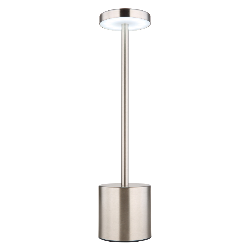 Globo - LED Stmievateľná dotyková stolná lampa LED/1,2W/3,7V 2000K/3500K/7000K 1200 mAh USB matný chróm