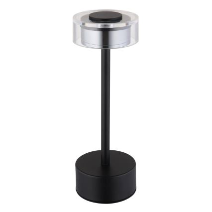Globo - LED Stmievateľná nabíjacia dotyková stolná lampa LED/2,5W/3,7V 2700/4000/6500K 1800mAh čierna
