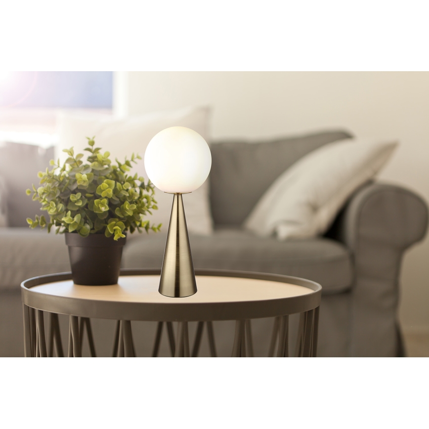 Globo - Stolná lampa 1xE27/40W/230V mosadz