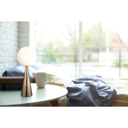 Globo - Stolná lampa 1xE27/40W/230V mosadz