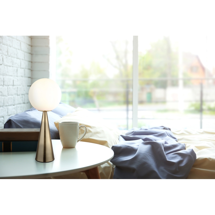 Globo - Stolná lampa 1xE27/40W/230V mosadz