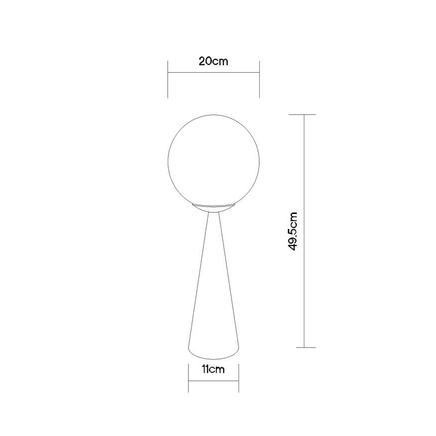 Globo - Stolná lampa 1xE27/40W/230V mosadz