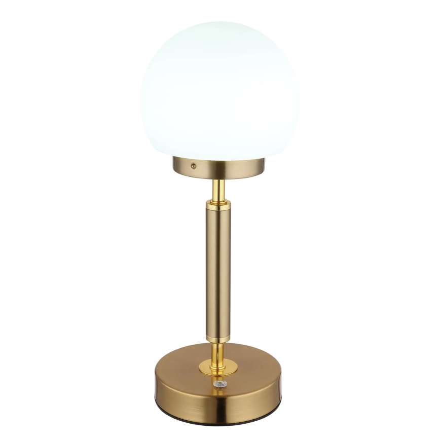 Globo - LED Stmievateľná nabíjacia dotyková stolná lampa LED/2,5W/5V 1800mAh 2700/4000/6500K mosadz