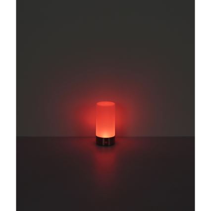 Globo - LED RGBW Stmievateľná dotyková vonkajšia stolná lampa LED/1,8W/5V 1500 mAh IP44 matný chróm