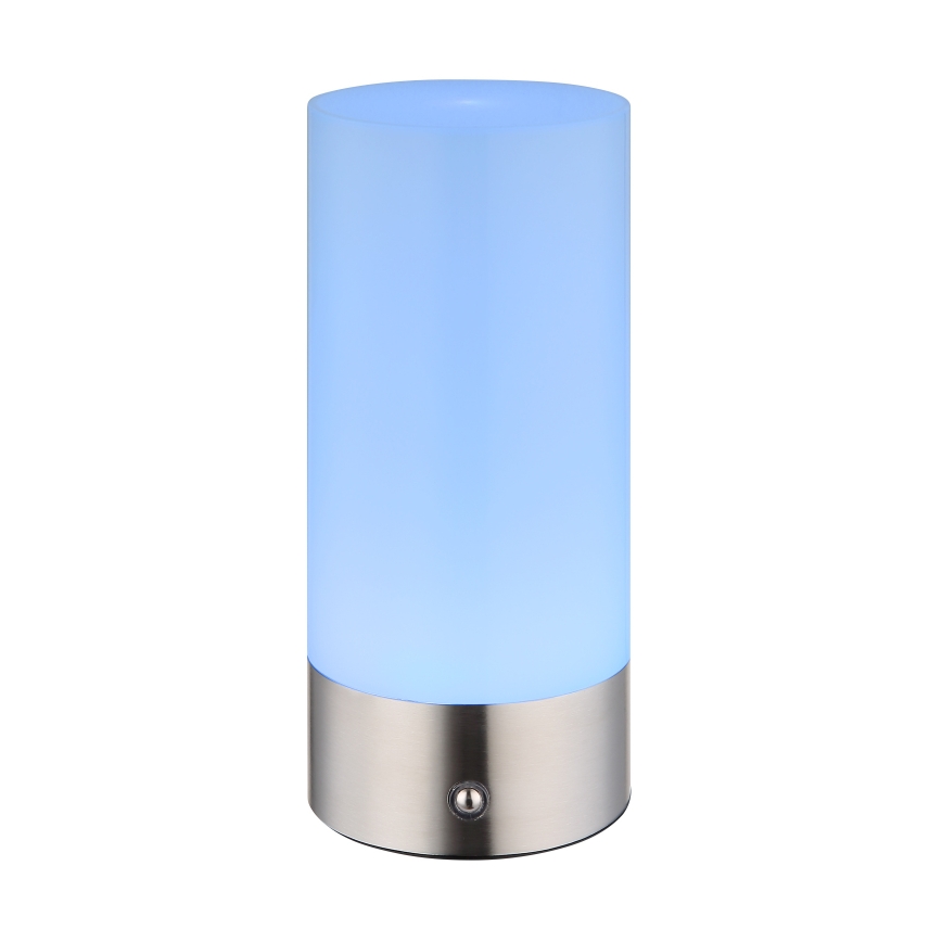 Globo - LED RGBW Stmievateľná dotyková vonkajšia stolná lampa LED/1,8W/5V 1500 mAh IP44 matný chróm
