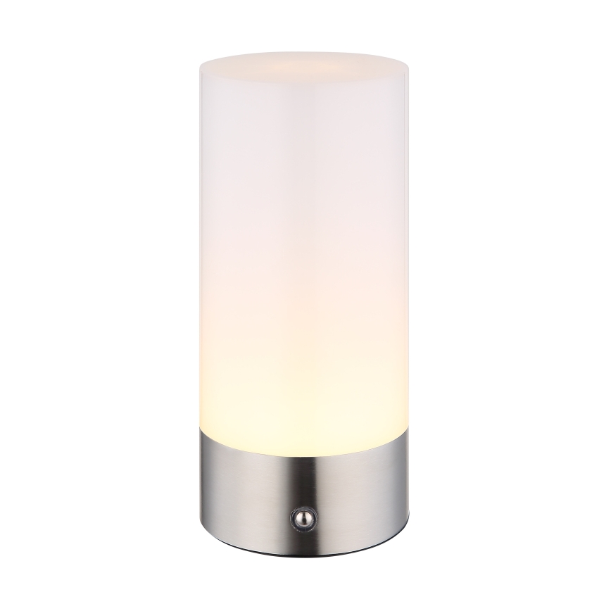 Globo - LED RGBW Stmievateľná dotyková vonkajšia stolná lampa LED/1,8W/5V 1500 mAh IP44 matný chróm