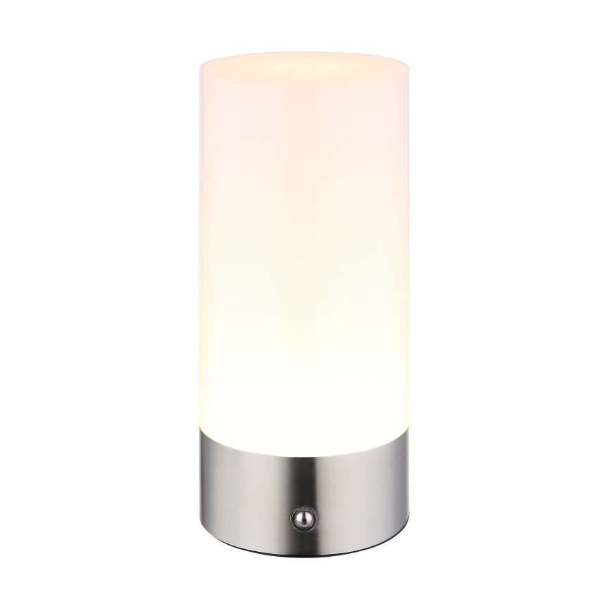 Globo - LED RGBW Stmievateľná dotyková vonkajšia stolná lampa LED/1,8W/5V 1500 mAh IP44 matný chróm