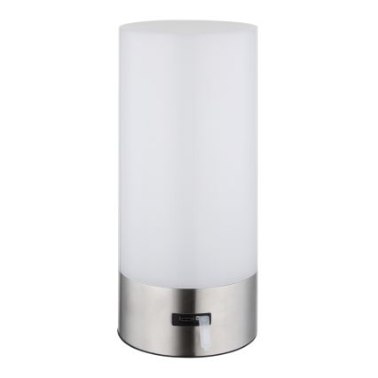 Globo - LED RGBW Stmievateľná dotyková vonkajšia stolná lampa LED/1,8W/5V 1500 mAh IP44 matný chróm