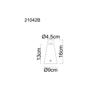 Globo - LED stmievateľná dotyková nabíjateľná stolová lampa LED/1,2W/5V 1200 mAh