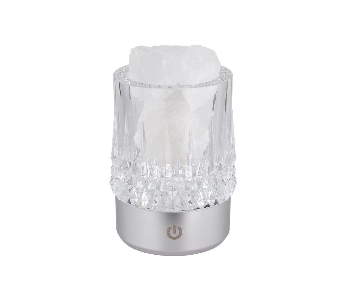 Globo 21044S - LED stmievateľná dotyková stolná lampa LIZZY LED/1W/5V 3000K 1200 mAh strieborná 21044S