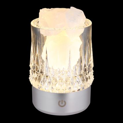 Globo - LED stmievateľná dotyková stolová lampa LED/1W/5V 3000K 1200 mAh strieborná
