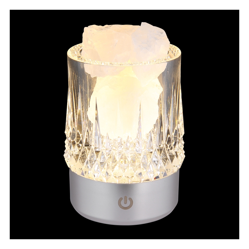 Globo - LED stmievateľná dotyková stolová lampa LED/1W/5V 3000K 1200 mAh strieborná