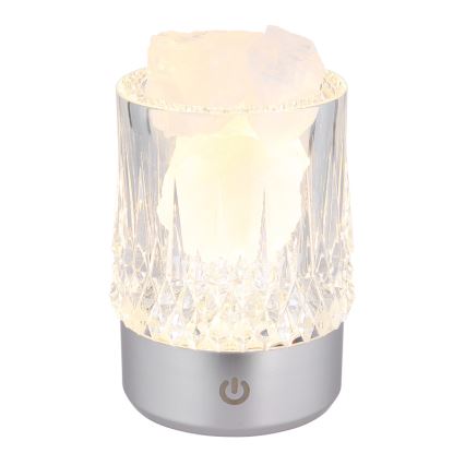 Globo - LED stmievateľná dotyková stolová lampa LED/1W/5V 3000K 1200 mAh strieborná