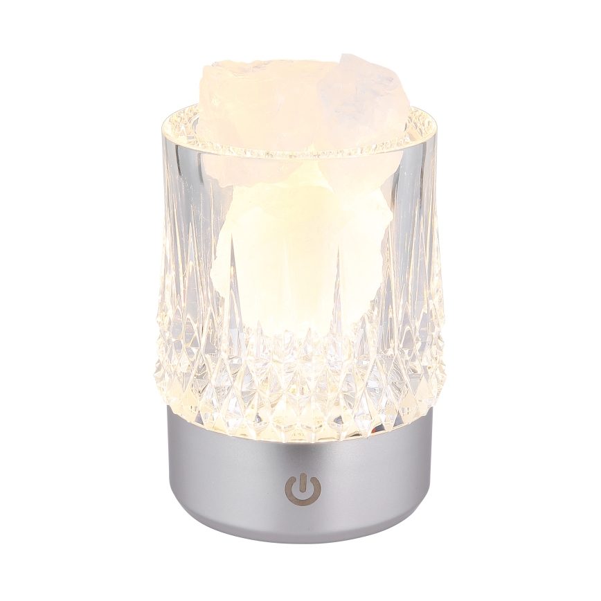 Globo - LED stmievateľná dotyková stolová lampa LED/1W/5V 3000K 1200 mAh strieborná