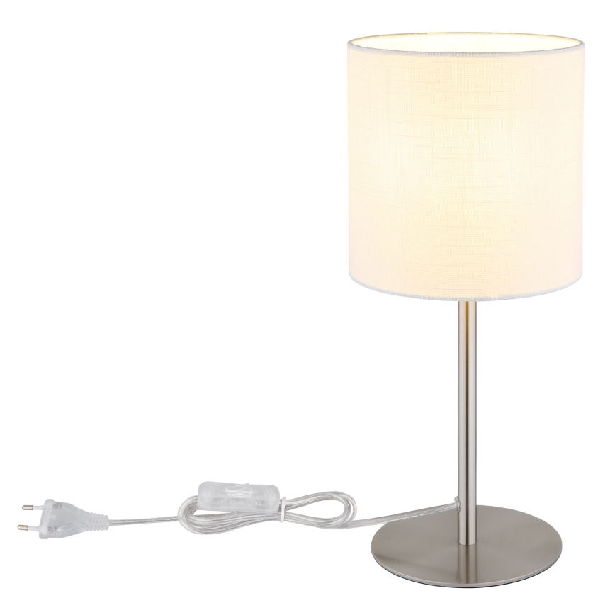 Globo - Stolná lampa 1xE27/40W/230V biela
