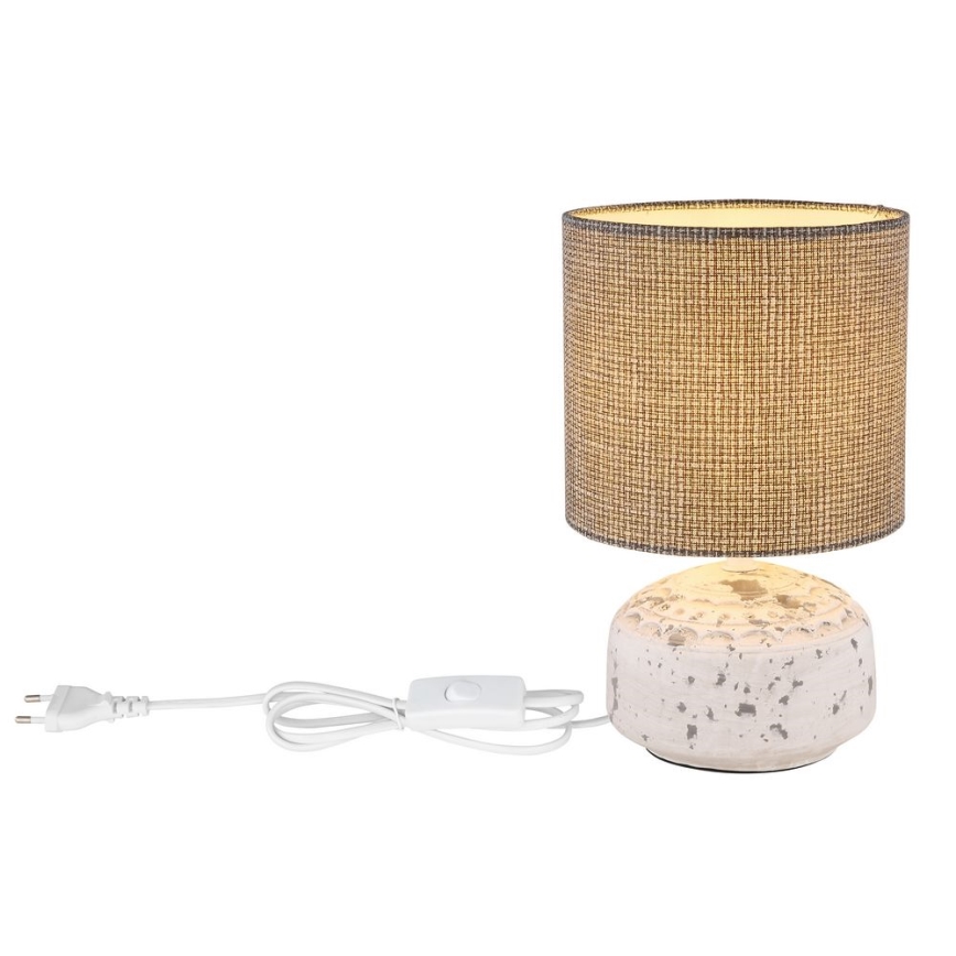 Globo - Stolní lampa 1xE14/40W/230V šedá/keramika