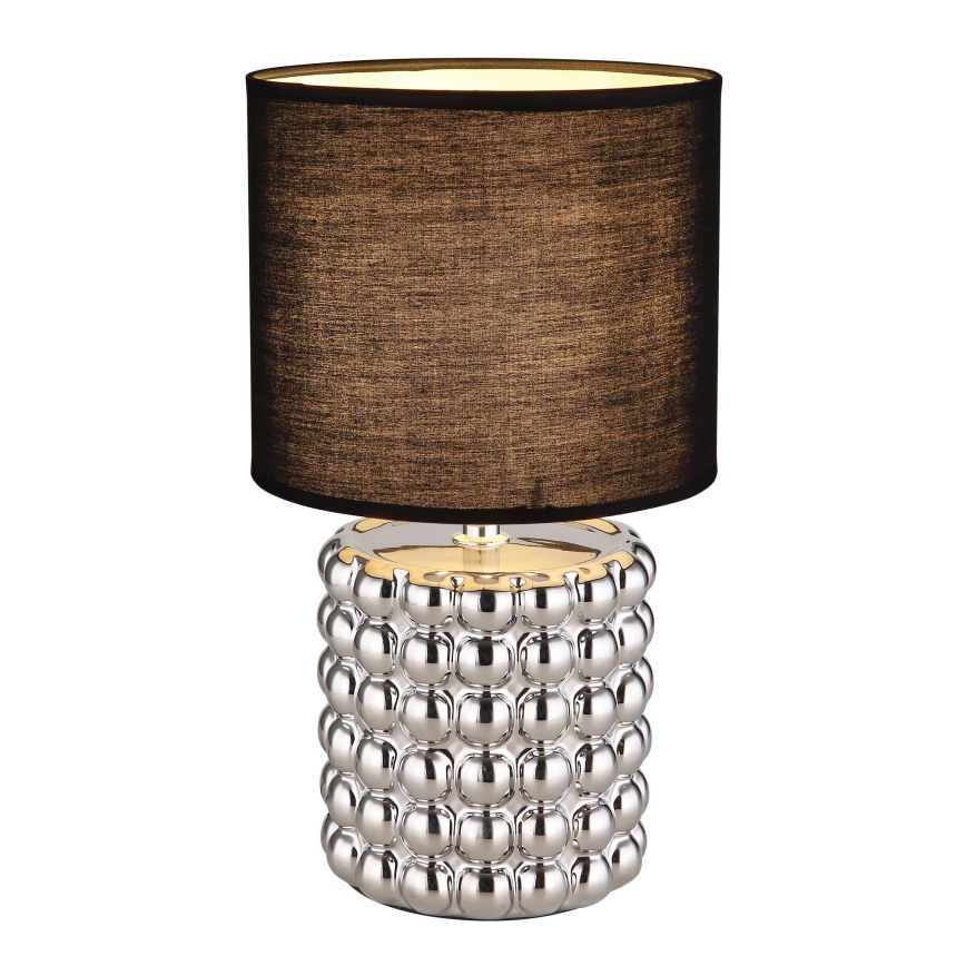 Globo - Stolná lampa 1xE14/40W/230V čierna/strieborná