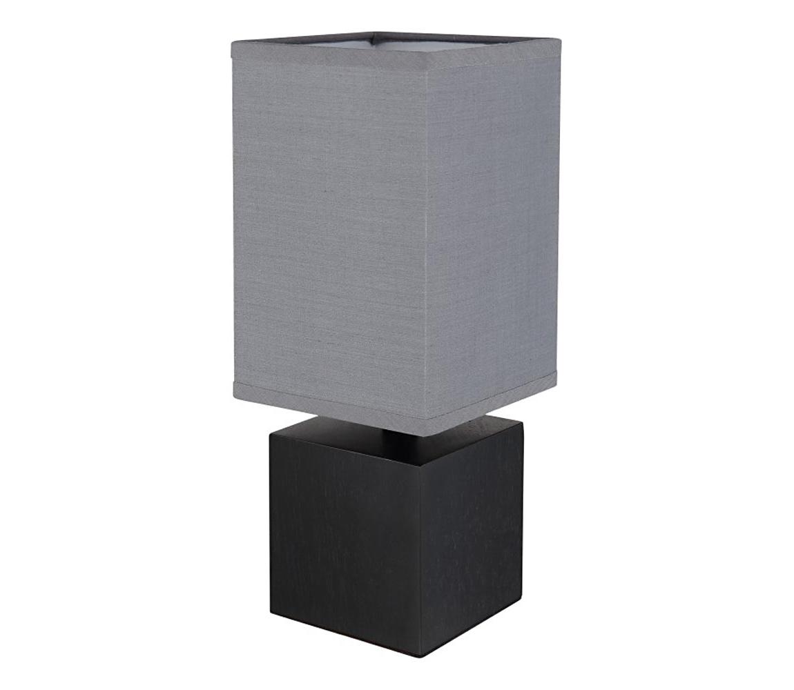 Globo 21628ALU - Stolová lampa VALENTINO 1xE27/7W/230V čierna/antracit 21628ALU